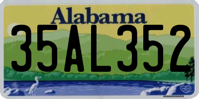 AL license plate 35AL352