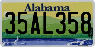 AL license plate 35AL358