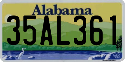 AL license plate 35AL361
