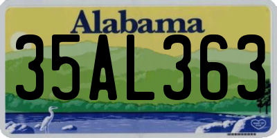 AL license plate 35AL363
