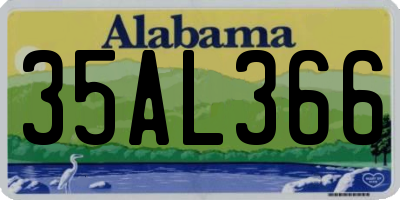 AL license plate 35AL366