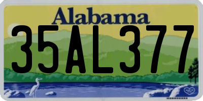 AL license plate 35AL377