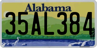 AL license plate 35AL384