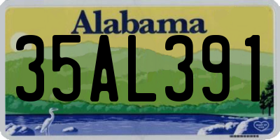 AL license plate 35AL391
