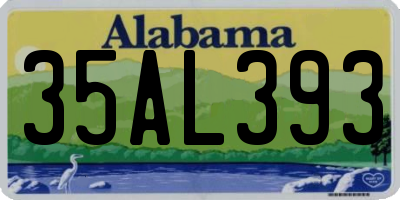 AL license plate 35AL393