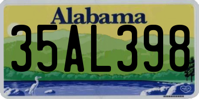 AL license plate 35AL398