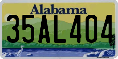 AL license plate 35AL404