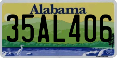 AL license plate 35AL406