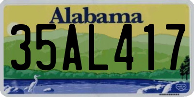 AL license plate 35AL417