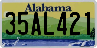 AL license plate 35AL421