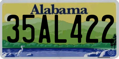 AL license plate 35AL422