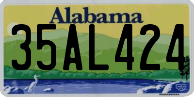 AL license plate 35AL424