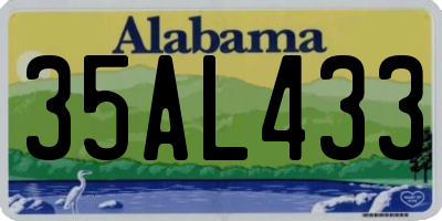 AL license plate 35AL433