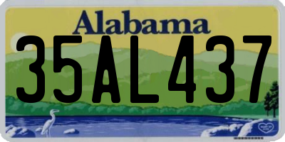 AL license plate 35AL437