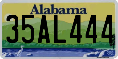 AL license plate 35AL444
