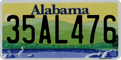 AL license plate 35AL476