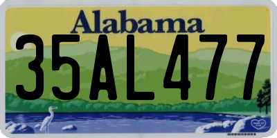 AL license plate 35AL477