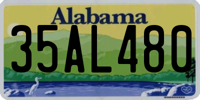 AL license plate 35AL480