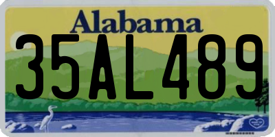 AL license plate 35AL489