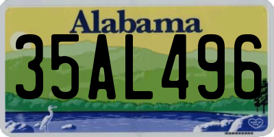 AL license plate 35AL496