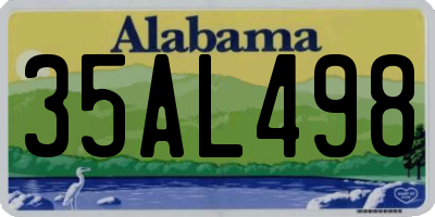 AL license plate 35AL498