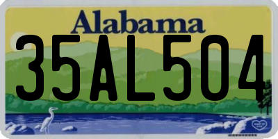 AL license plate 35AL504