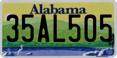 AL license plate 35AL505