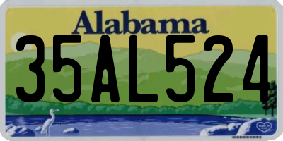 AL license plate 35AL524