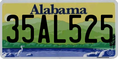 AL license plate 35AL525