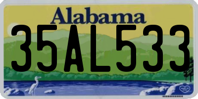 AL license plate 35AL533