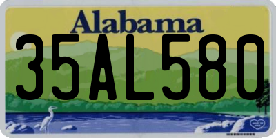 AL license plate 35AL580