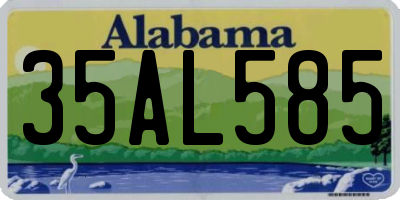 AL license plate 35AL585