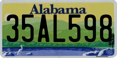 AL license plate 35AL598