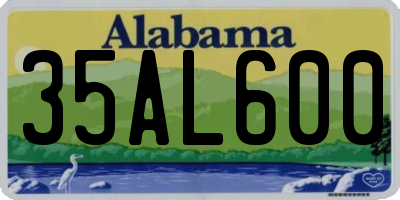 AL license plate 35AL600
