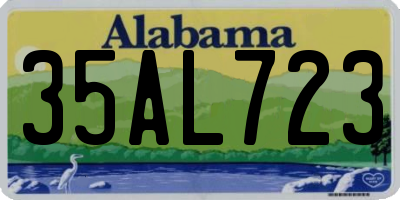 AL license plate 35AL723