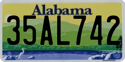AL license plate 35AL742