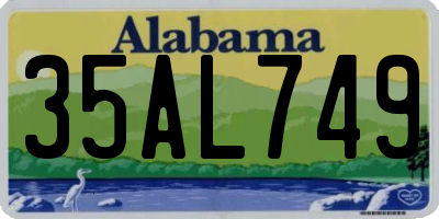 AL license plate 35AL749