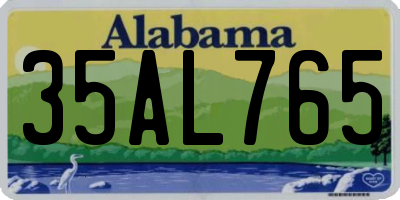 AL license plate 35AL765