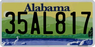 AL license plate 35AL817