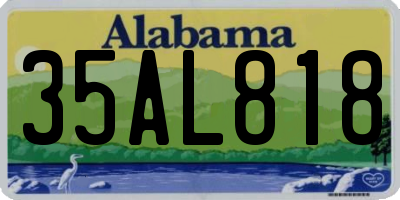 AL license plate 35AL818