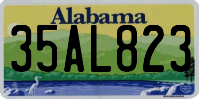 AL license plate 35AL823