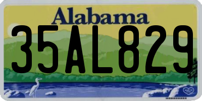 AL license plate 35AL829