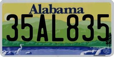 AL license plate 35AL835