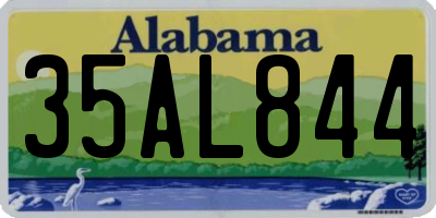 AL license plate 35AL844