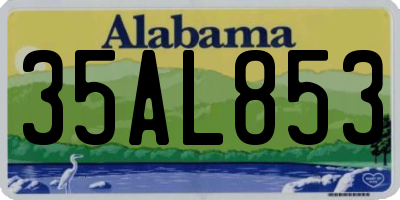 AL license plate 35AL853