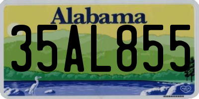 AL license plate 35AL855