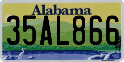 AL license plate 35AL866