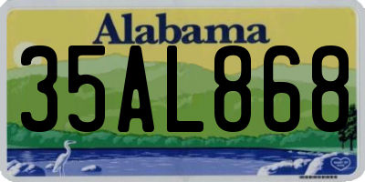 AL license plate 35AL868
