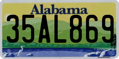 AL license plate 35AL869