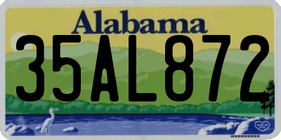 AL license plate 35AL872